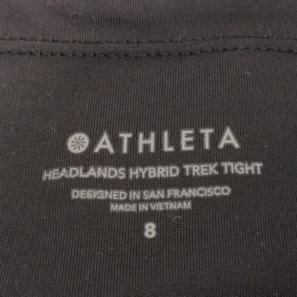 Athleta Size 8 Black Headlands Hybrid Trek Tight - Picture 6 of 17